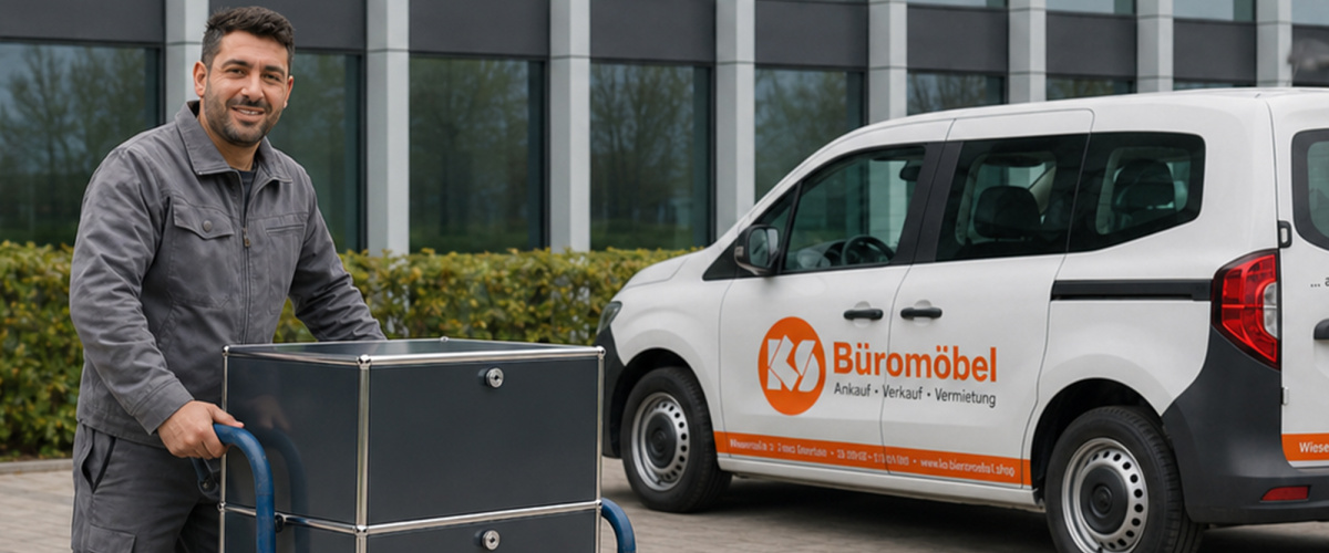 Auslieferungsfahrer bei KS Büromöbel mit USM Haller Möbel