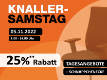 25% Rabatt beim Knaller-Samstag
